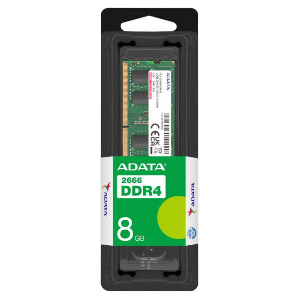 ADATA AD4S26668G19-SGN memory module 8 GB DDR4 2666 MHz SO-DIMM