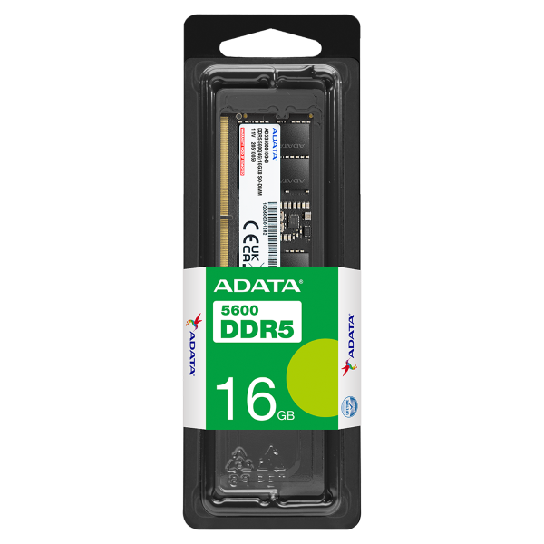 Adata DDR5 DIMM 16GB - AD5U560016G-S 288-pin 5600MHz Memory RAM 1.1V