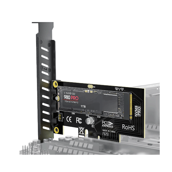 AMPCOM M.2 NVME SSD To PCIe 4.0 Adapter Card