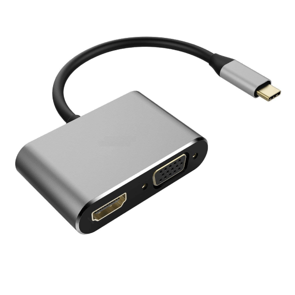 Converter Type C To HDMI and VGA 4Kx2K / 1080P
