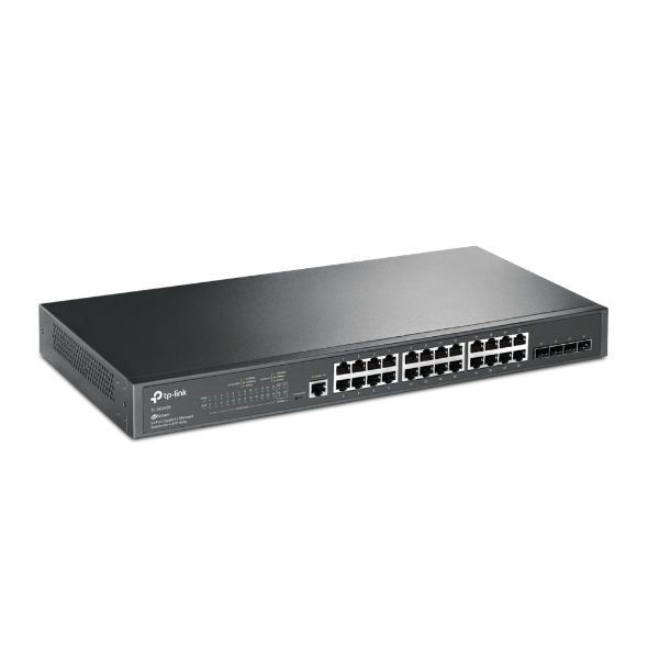 TP-Link JetStream 24-Port Gigabit L2+ Managed Switch with 4 SFP Slots