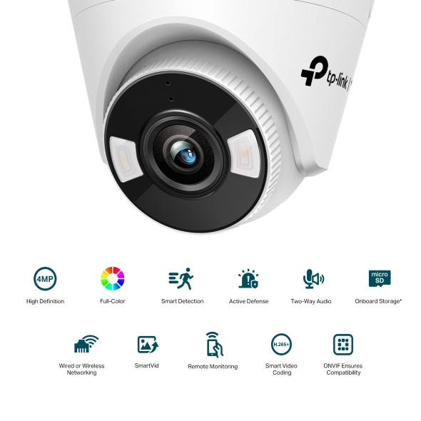 TP-Link VIGI 440 4MP Full-Color Turret Network Camera