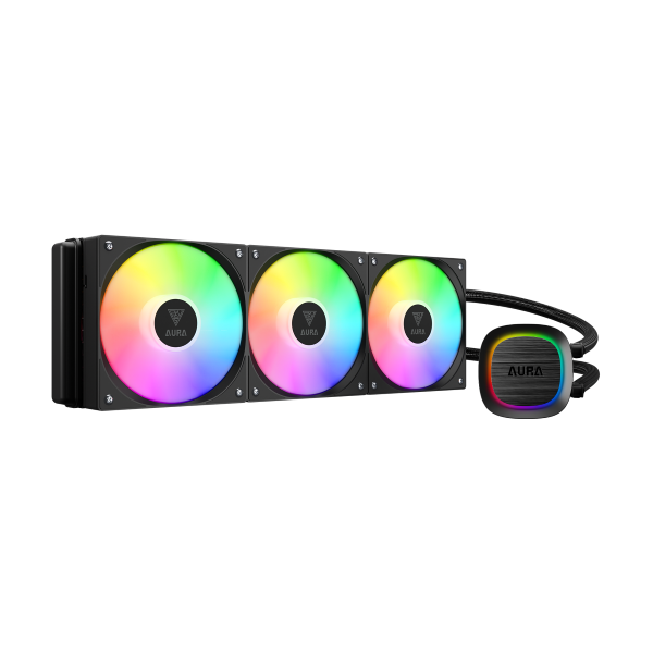 GAMDIAS AURA GL360 V2 Liquid CPU Cooler, RGB-Black