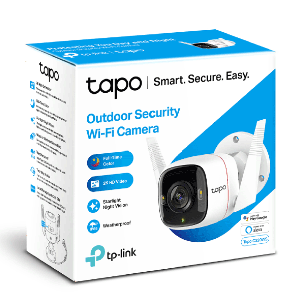 TP-Link Tapo C320WS 2K 4MP Outdoor Security Wi-Fi Camera