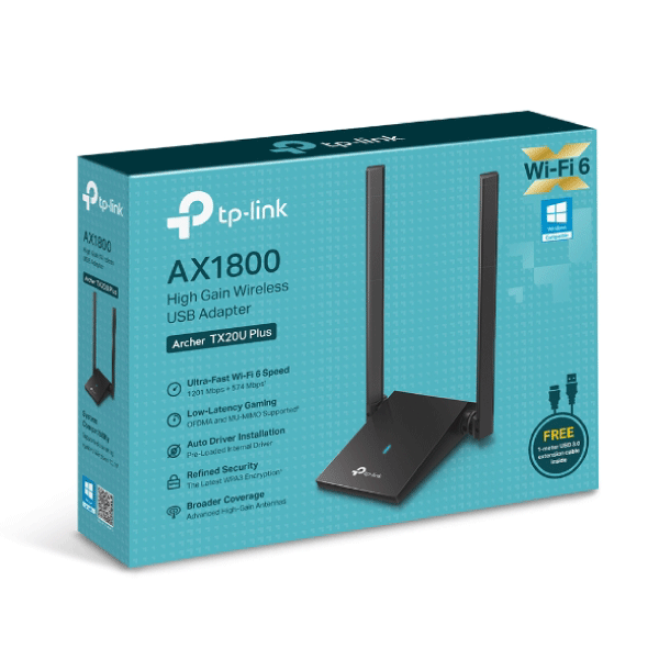 TP-Link TX20U PLUS Dual Antennas Wireless USB Adapter