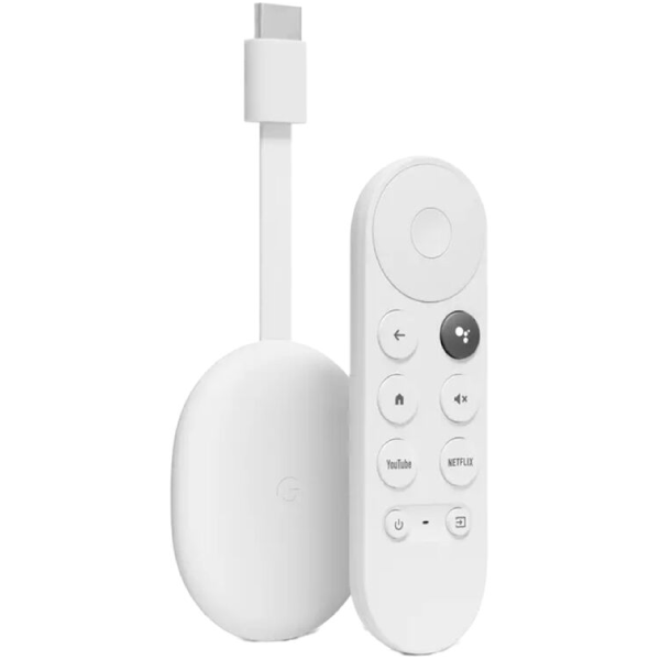 Chromecast  Google TV With REMOTE – WHITE
