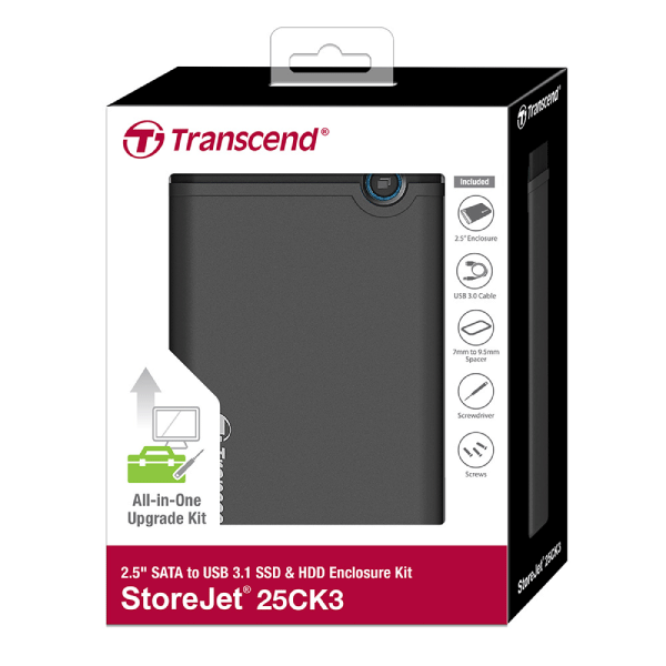 Transcend StoreJet USB 3.0 External Hard Drive Enclosure