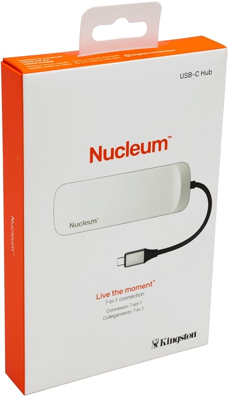 Kingston Nucleum USB C Hub, 7-In-1 Type-C-Adapter