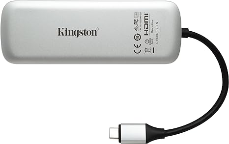 Kingston Nucleum USB C Hub, 7-In-1 Type-C-Adapter