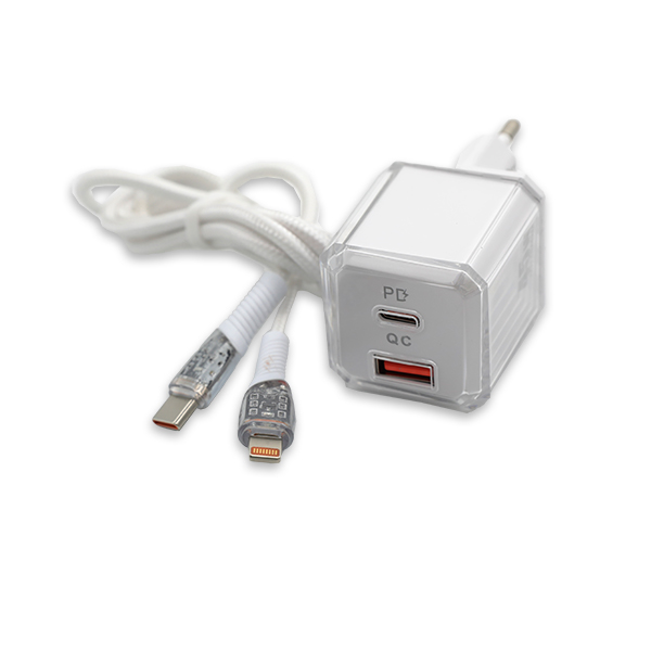 Techzone Fast Charger USB PD + Cable TypeC to Iphone