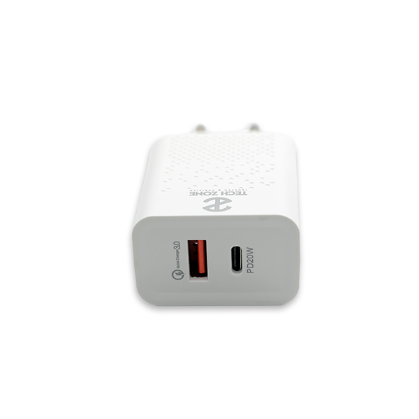 Adapter Techzone PD QC 20W/White