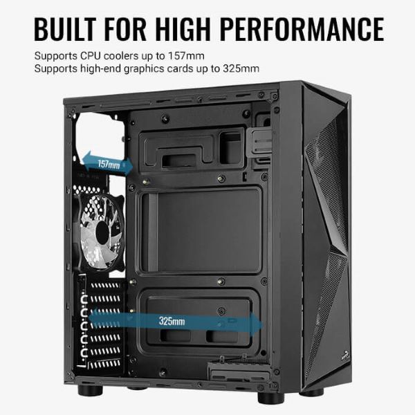 Glider Tempered Glass mid tower case