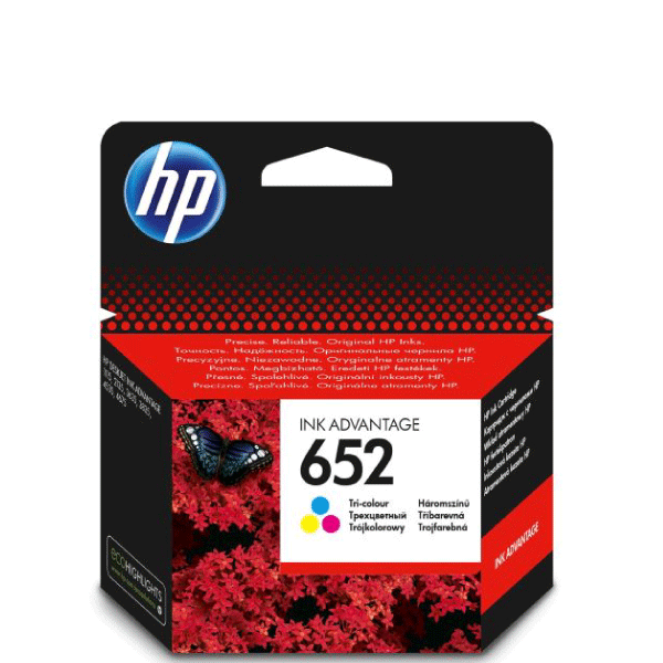 HP 652 Tri-color Original Ink Advantage Cartridge (F6V24AE)