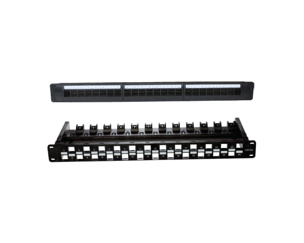 D-Link 24 Port Unloaded Patch Panel for UTP Cat5e/Cat6 Keystone Jacks -1U