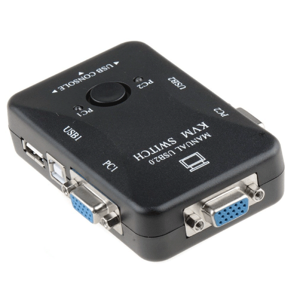 2 Ports Manual USB KVM Switch