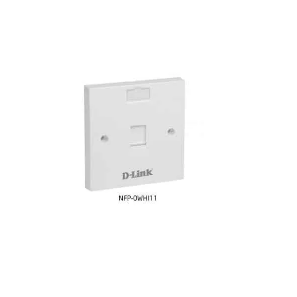 D-Link Single Faceplate - 86*86 mm - White Color