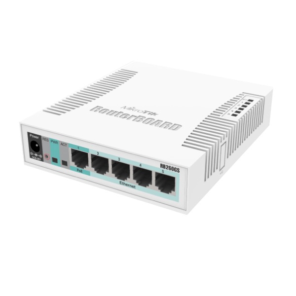 Mikrotik RB260GS with SwitchOS and indoor case (EU)