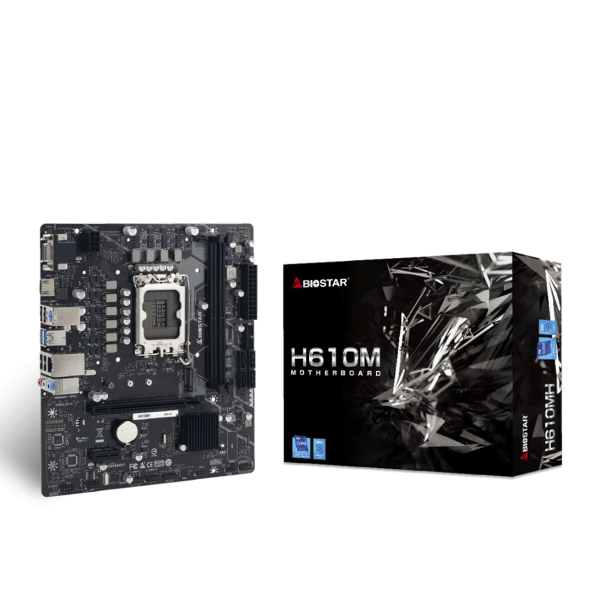 BIOSTAR MOTHERBOARD H610 SUPPORT 12TH GEN SUPPORTS 2-DIMM DDR4