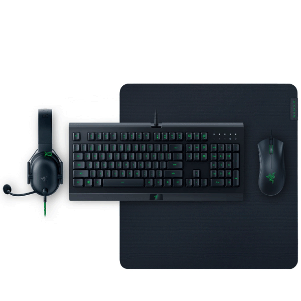 Razer Power up bundle V2 ( black shark v2 x , cynosa , Gigantus,Deathadder essential)