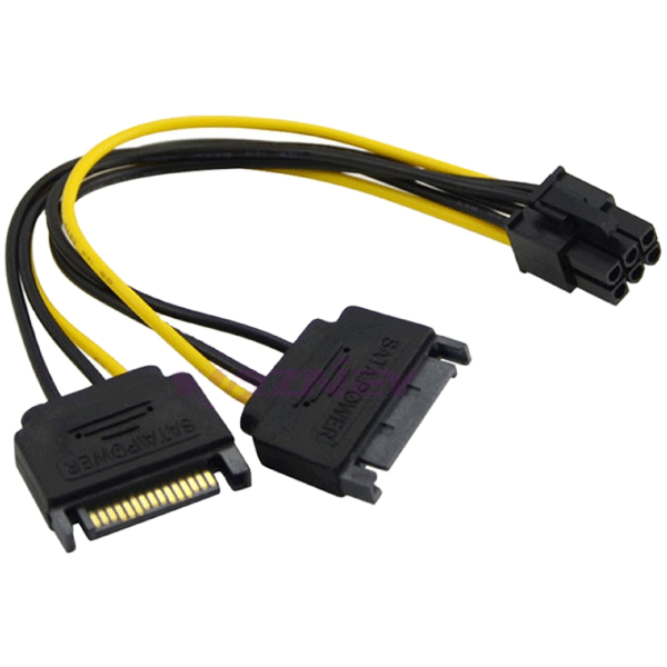 Iways SATA Power Cable  to PCIE for VGA