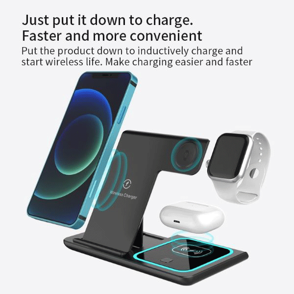 Charging Station Foldable-455 Black