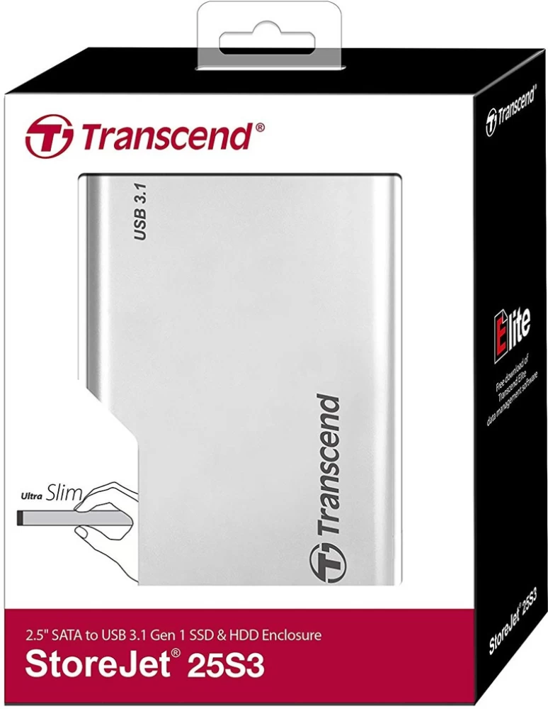 Transcend StoreJet USB 3.0 External Hard Drive Enclosure