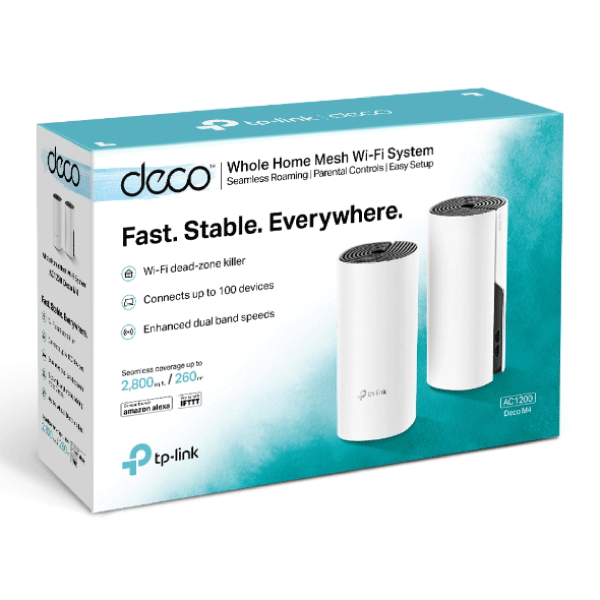 Tp-Link AC1200 Deco M4 MESH Wi-fi system 2 pack