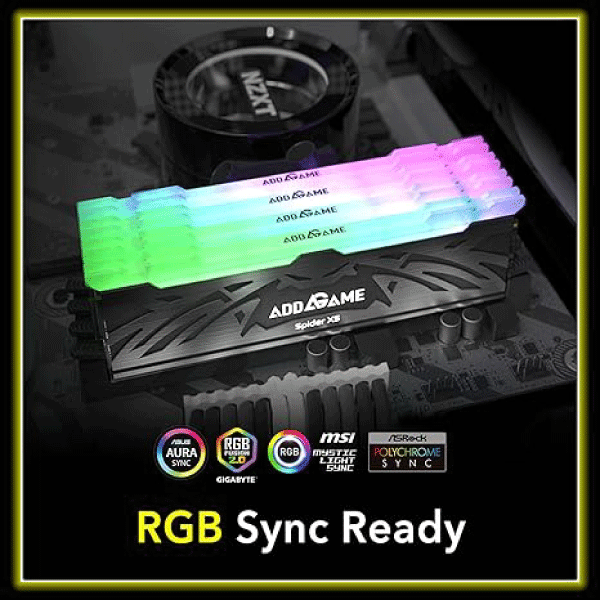 Addlink AddGame Spider X5 RGB 16GB 5600MHz CL40 DDR5 Memory - Black