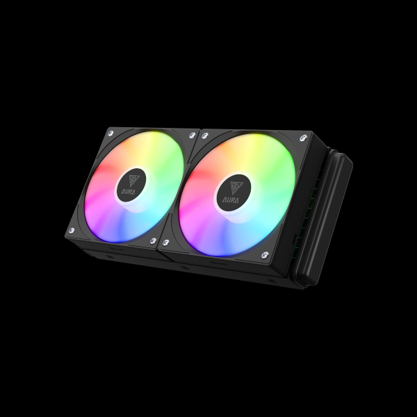 GAMDIAS AURA GL240 V2 Liquid CPU Cooler, RGB-Black