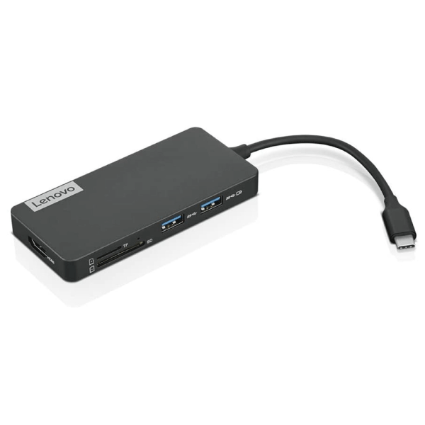 Lenovo Usb-c 7-in-1 Hub Laptop Dock Gx90t77924 USB 2.0 HDMI TF SD Card Reader