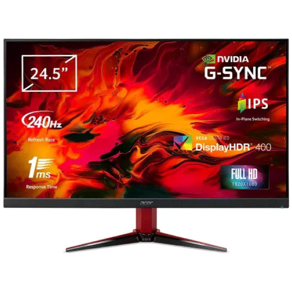 Acer Nitro VG252QX G-SYNC 24.5″, IPS Display FHD (1920×1080), 240Hz