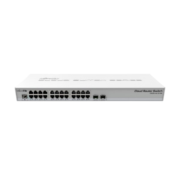 MikroTik Cloud Router Switch 326-24G-2S+RM with RouterOS L5, 1U rackmount enclosure (EU)