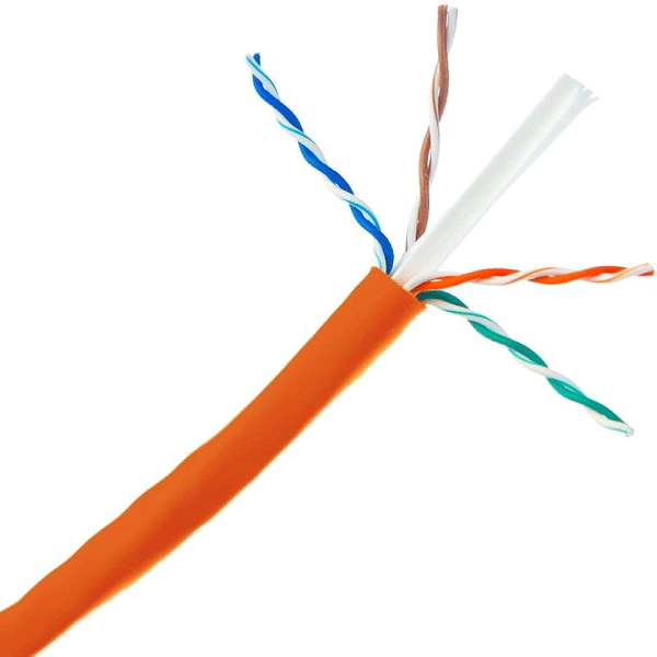 D-Link Cat6 UTP 23 AWG PVC Solid Cable - 305m/Roll - Orange  Colour