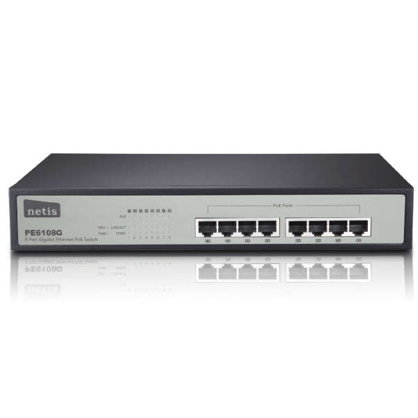 Netis 8 Port Gigabit Ethernet PoE Switch/8 Port PoE/802.3at/af