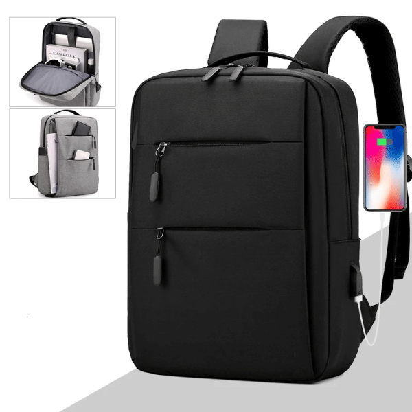 Backpack For Tablets & Laptops Up To 15.6″ – Waterproof – Electronics Protection – Scratchproof – USB Charge Port – 42 X 12 X 30 Cm