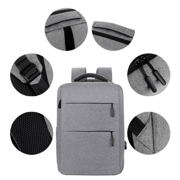 Backpack For Tablets & Laptops Up To 15.6″ – Waterproof – Electronics Protection – Scratchproof – USB Charge Port – 42 X 12 X 30 Cm