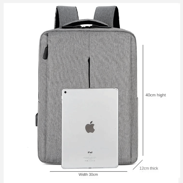 Slim Multifunctional Laptop Backpack – Waterproof – Recharge USB Port – Shock Protection For Electronics – Inner Pocket Compartments