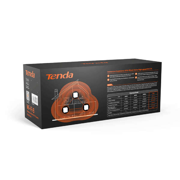 Tenda Nova MX3 3-Pack Whole Home Mesh Wifi 6 covering up tp 270m²
