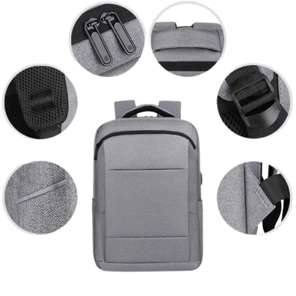 Business Slim Formal Laptop Backpack For Up To 15.6 Inch – USB Charging Port – Organized Compartments – Waterproof