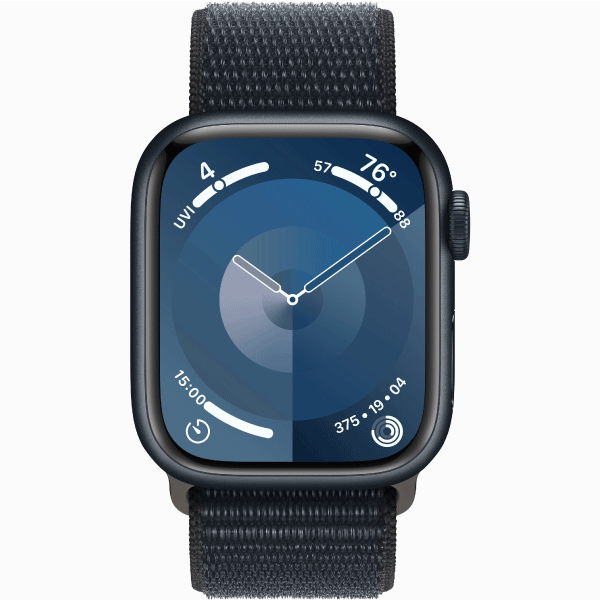 Apple Watch Series 9 41mm Midnight Aluminum Case Midnight Sport Loop MR8Y3LL/A