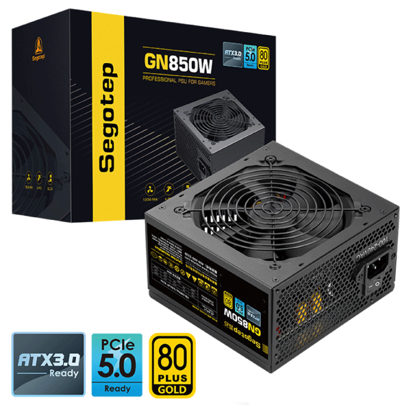 SEGOTEP GN850W 850W ATX 3.0 GOLD 80PLUS NON MODULAR POWERSUPPLY
