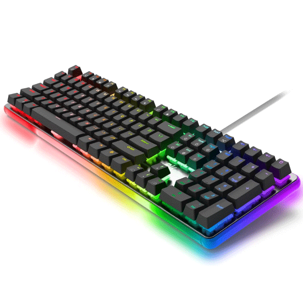 ROYAL KLUDGE 108KEYS RED SWITCH BLACK WIRED KEYBOARD