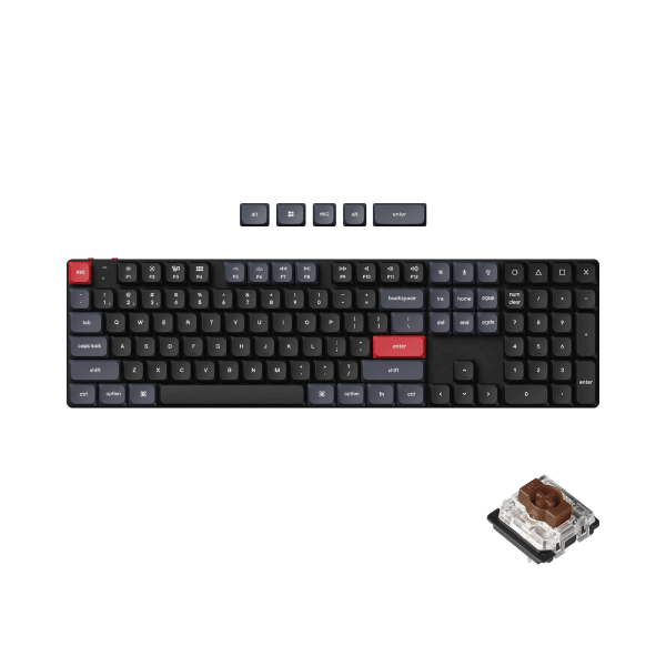 KEYCHRON K5 PRO QMK/VIA BROWN SWITCH WIRELESS KEYBOARD (BLACK)