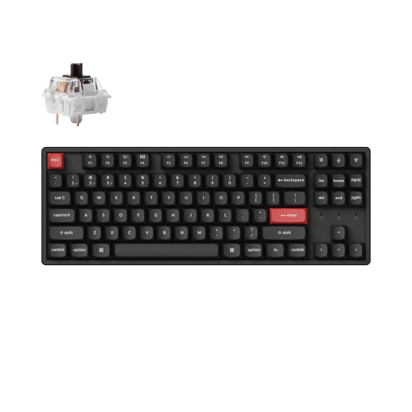 KEYCHRON K8 PRO QMK/VIA BROWN SWITCH WIRELESS KEYBOARD (BLACK)