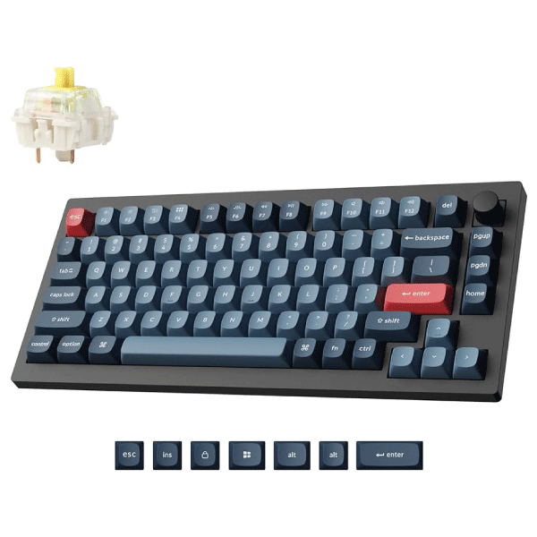 KEYCHRON V1 MAX 75% BANANA SWITCH WIRELESS KEYBOARD