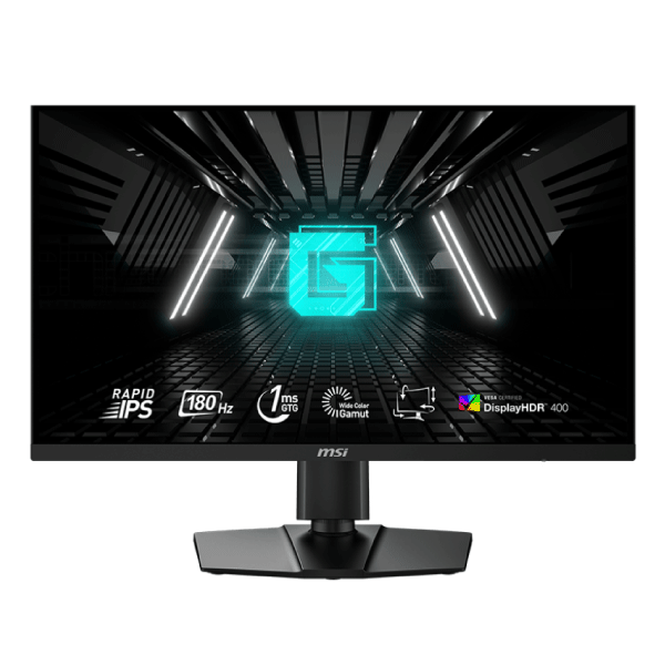 MSI Gaming Monitor 27’’ Flat |1ms Response Time GTG|Resolution: 2560x1440| Black|180 Hz | Contrast Ratio:1000:1| 2 HDMI | 1 Display Port | 1 USB-C | Height Adjustable Stand|