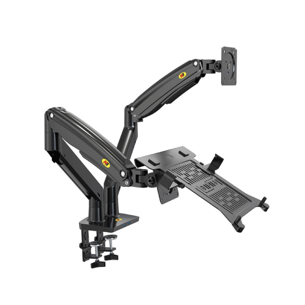DUAL ARM FOR MONITOR 17" - 30" + LAPTOP HOLDER 10" - 17"