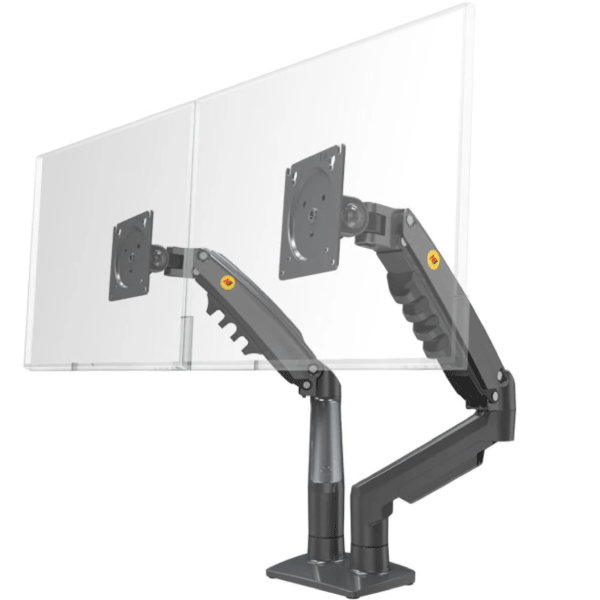 DUAL DESKTOP ARM Gas Spring Desktop 17"-27" LCD