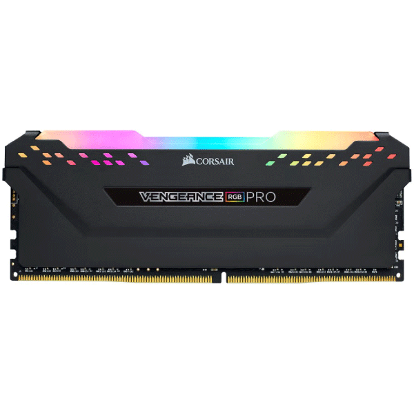 Corsair VENGEANCE® RGB PRO 128GB (4 x 32GB) DDR4 DRAM 3200MHz C16 Memory Kit — Black