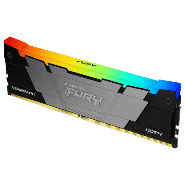 Kingston Fury Renegade RGB 16GB 3600MT/s DDR4 CL16 DIMM 1Gx8 Desktop Gaming Memory - KF436C16RB12A/1